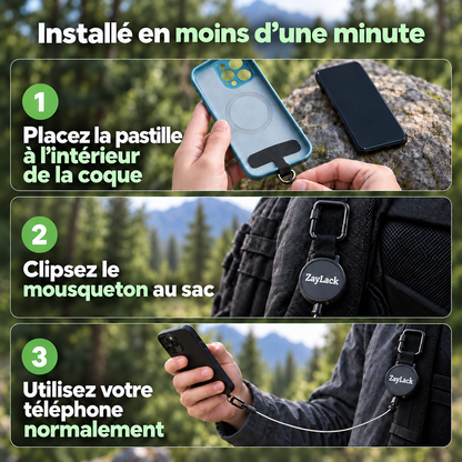 Sangle Anti-chute Rétractable Zaylock -Ne lâchez plus jamais